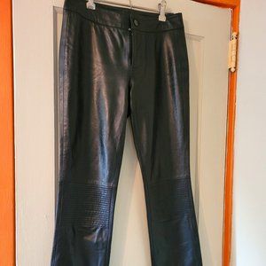 Kenneth Cole Vintage Sz 4 Black Leather Womens Pants
